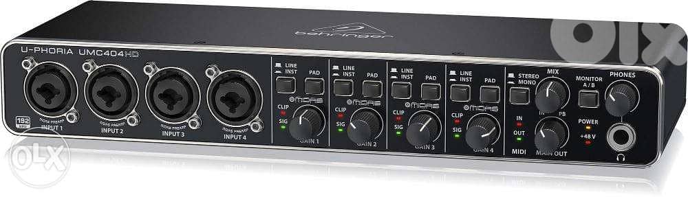 Behringer U-Phoria UMC404HD USB Audio Interface,Studio recording 1