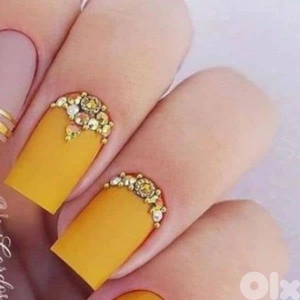 Beautiful gold ocean nails decoration wheel 0