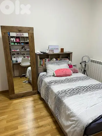 wood rustic mirror vintage style مراية خشب شكل قديم