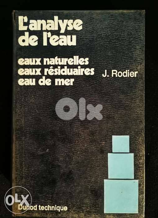 l'analyse de l'eau jean rodier 0
