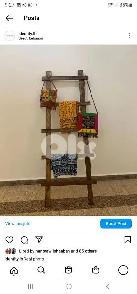 wood reclaimed ladder for clothes سلم خشب للثياب wood reclaimed ladder for clothes سلم خشب للثياب