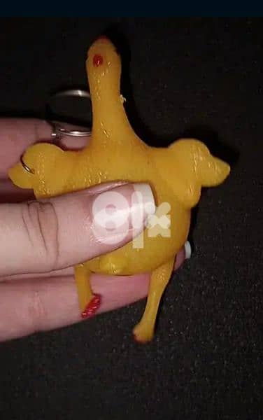 hilarious chicken keychain 3
