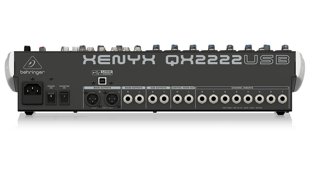 Behringer Xenyx QX2222USB Mixer with USB and Effects 2