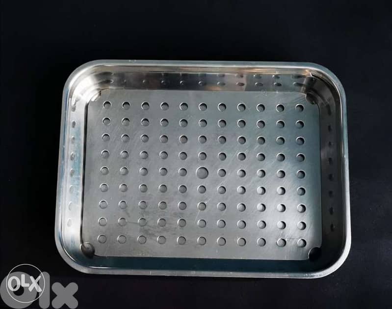 stainless steel perforated tray 0
