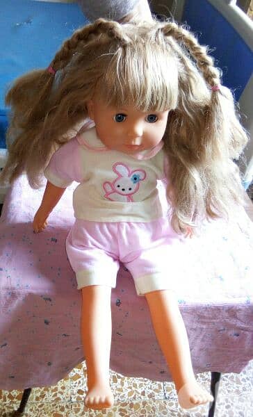 BAYER BABY GIRL TALKER Used Still Good doll 50Cm Working Mechanism toy 0