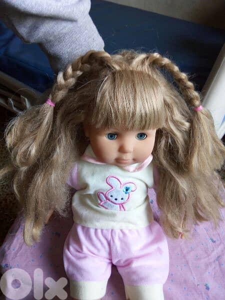 BAYER BABY GIRL TALKER Used Still Good doll 50Cm Working Mechanism toy 1