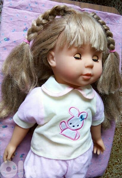 BAYER BABY GIRL TALKER Used Still Good doll 50Cm Working Mechanism toy 3