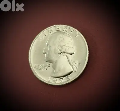 1973  USA Washington quarter dollar.