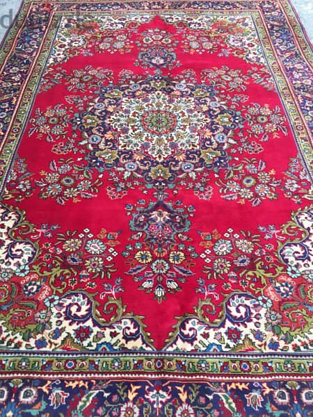 سجاد عجمي. تبريز300/203. Hand made. Persian Carpet 2