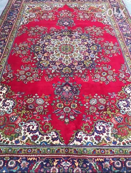 سجاد عجمي. تبريز300/203. Hand made. Persian Carpet 4