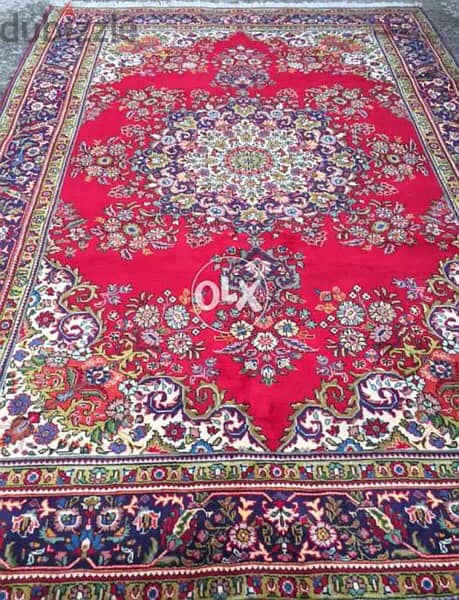 سجاد عجمي. تبريز300/203. Hand made. Persian Carpet 0