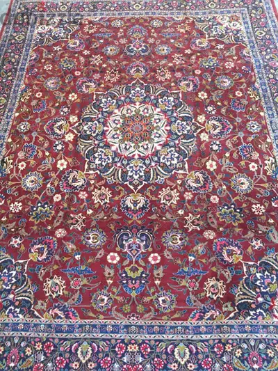 انتيك. سجاد عجمي صباغ نباتي قديم388*303. Antique