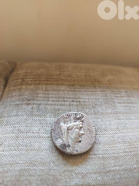Ancient Phoencian Silver Coin Tetradrachm Goddess Tyche  year 80 BC 0