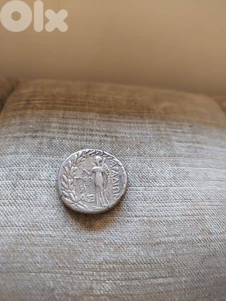 Ancient Phoencian Silver Coin Tetradrachm Goddess Tyche  year 80 BC 1