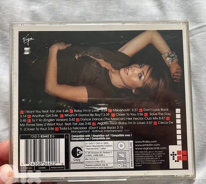 thalia the mexican singer each for 6 $ cd /Both  for 10 usd 2