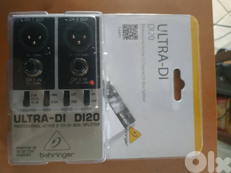 Behringer Ultra-DI DI20 2-channel Active Direct Box / Splitter 1