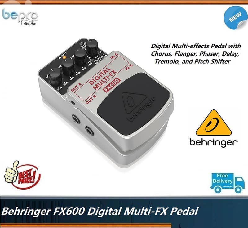 Behringer FX600 Digital Multi-FX Pedal 0
