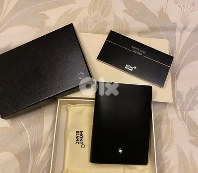 Mont Blanc Black Leather Wallet