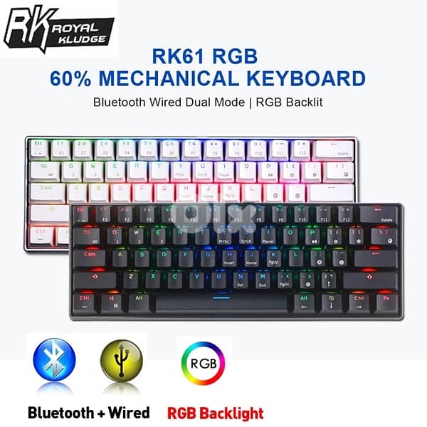 Royal Kludge RK61 Gaming Keyboard 0