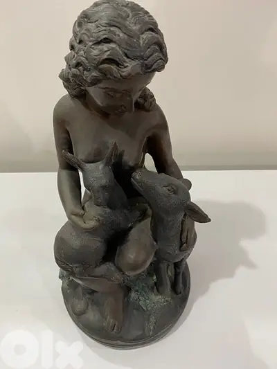 antique French bronze statue