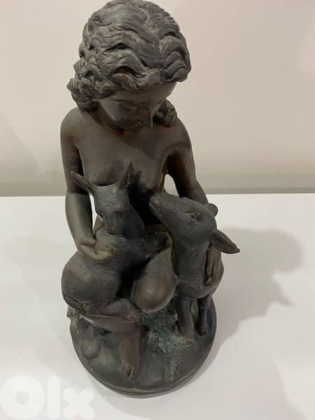 antique French bronze statue 0