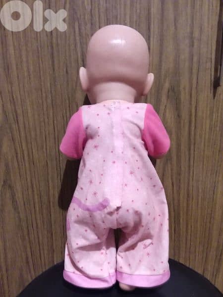 BABY BORN EMMA ZAPF Great girl toy+her own PACIFIER 42Cm DRINKS &PIN 3