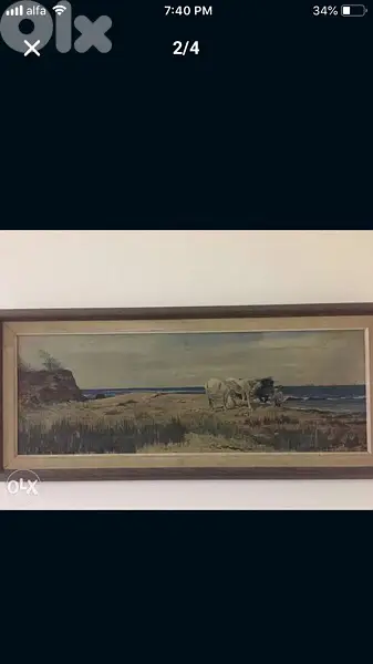 beautiful early century europeen painting