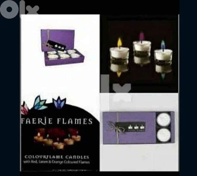 box of 6 coloured candles 75minutes each. 4