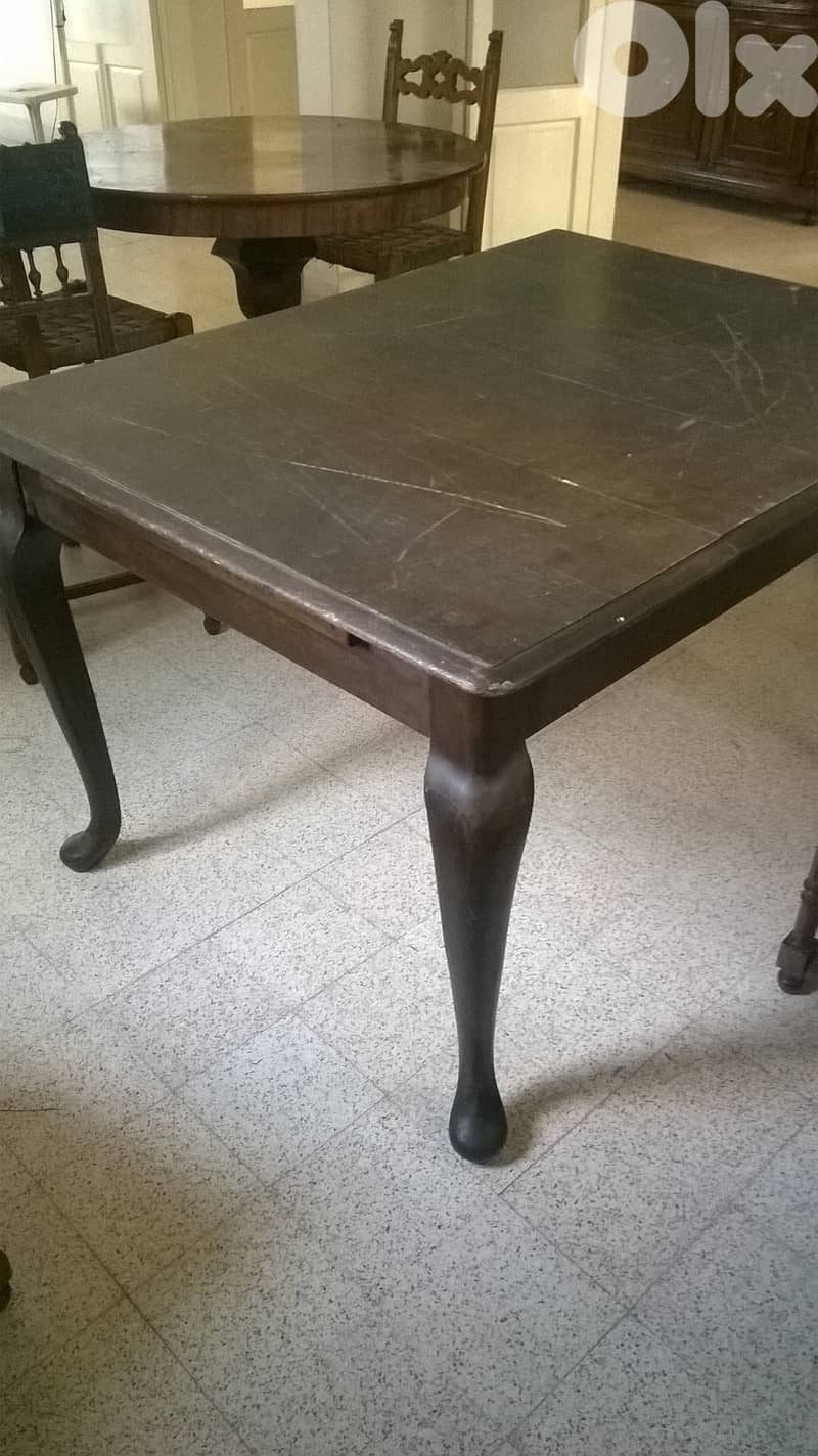 Old English Chippendale Table, Oak wood, 140x80x75cm, 500$ 0