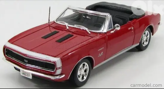 Camaro SS (1967) Convertible diecast car model 1:18.