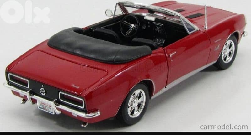 Camaro SS (1967) Convertible diecast car model 1:18. 4