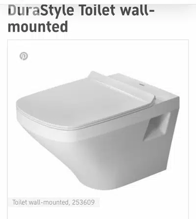 New WC Duravit not installed New WC Duravit not installed