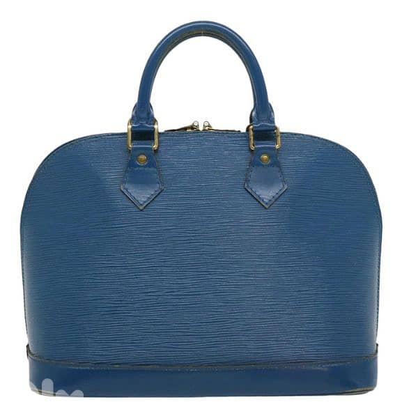 bag Copy LV Epi Alma blue big size used onc 5