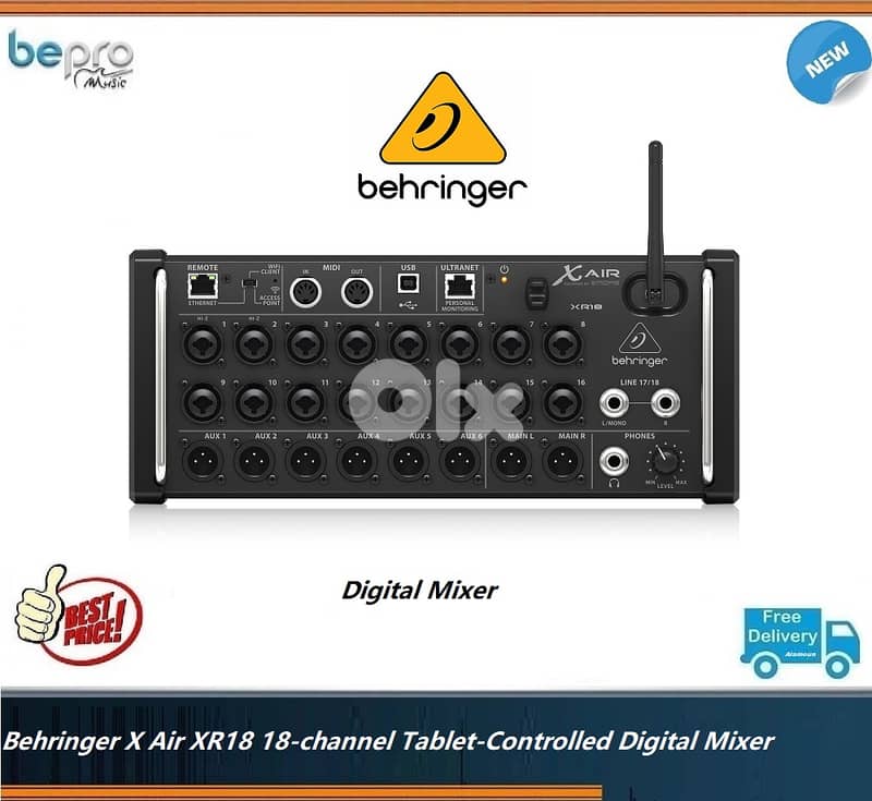 Behringer X Air XR18 18-channel Tablet-Controlled Digital Mixer 0