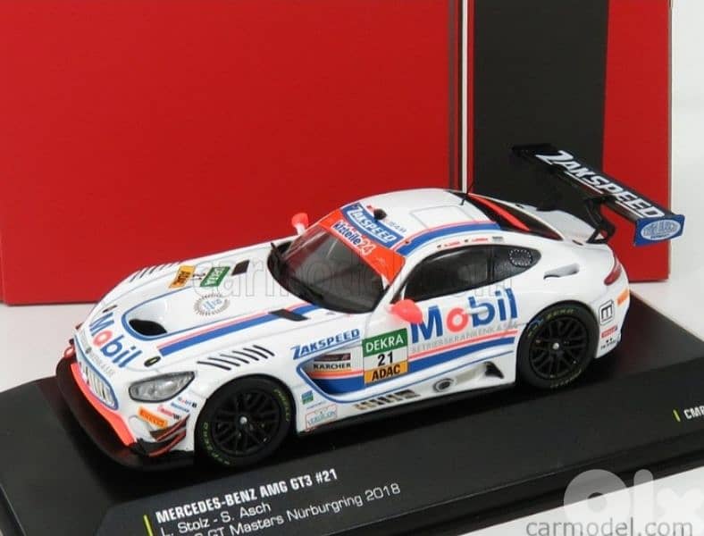 Mercedes AMG GT3  diecast car model 1:43. 5
