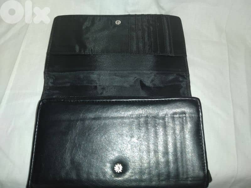 bag clutch wallet  black with swarovski 3