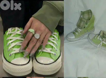 shoes copy converse high green size 38.39