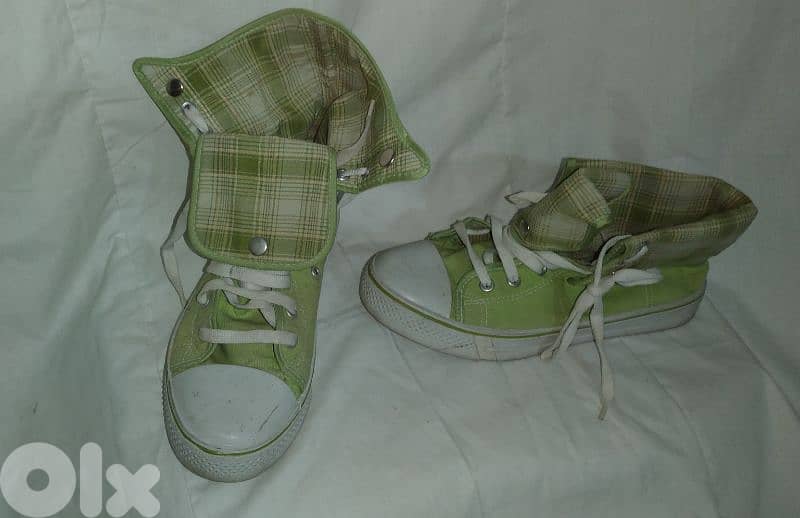 shoes copy converse high green size 38.39 3