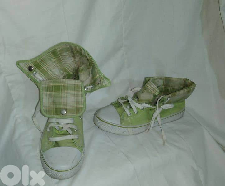 shoes copy converse high green size 38.39 4