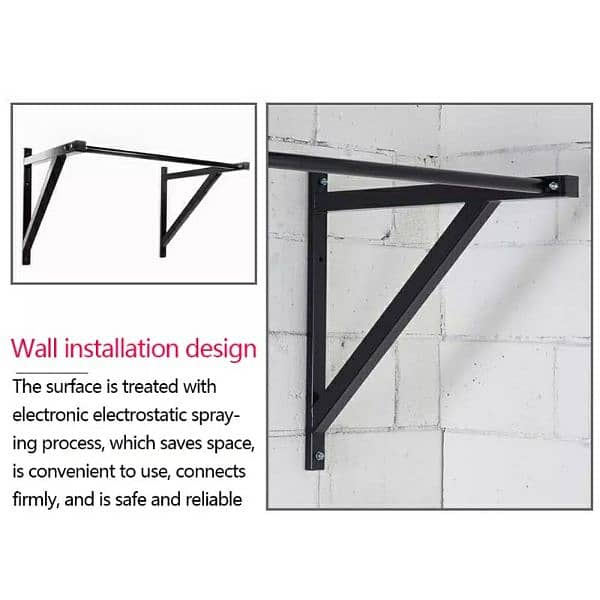 Heavy Duty Wall Horizontal Bar 1
