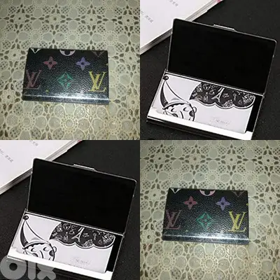 bussiness card holder black slim