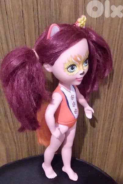 FELICITY FOX ENCHANTIMALS Big doll 31Cm barely Still good doll=20$ 4