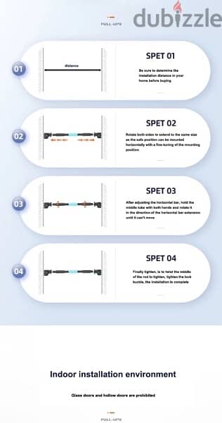 Horizontal Bar Punch-free Household 8