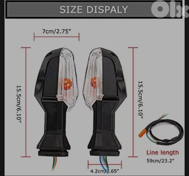 Kawazaki Pair (right & left) Rear Turn Signal Indicator 1