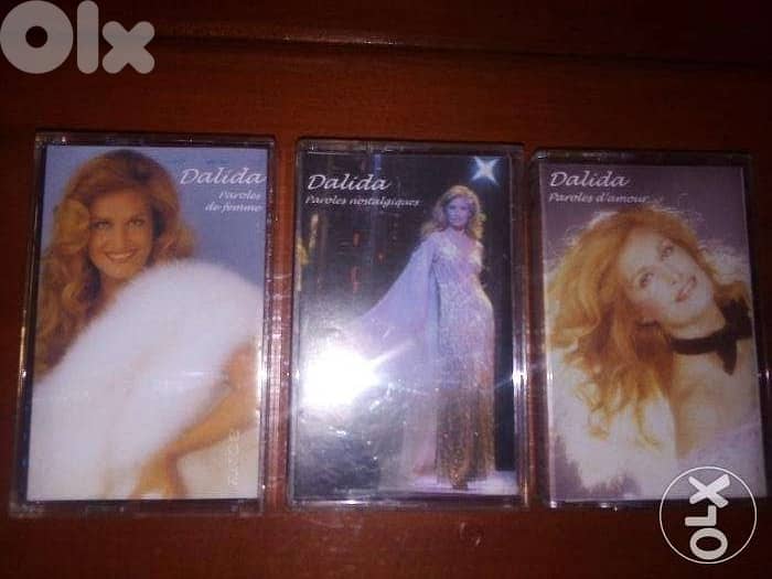 three dalida original cassette tapes 0