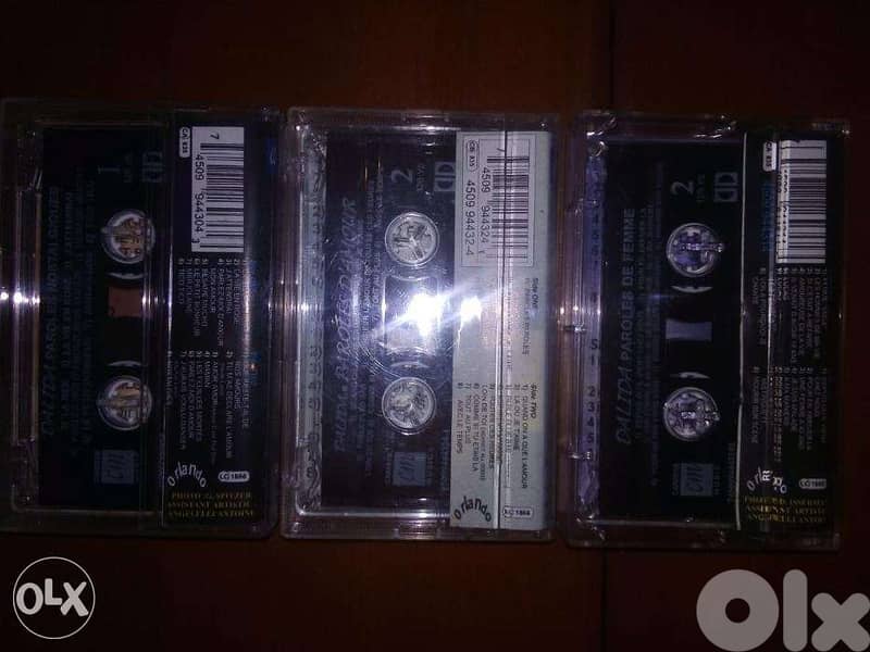 three dalida original cassette tapes 1