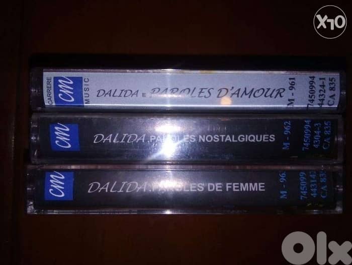 three dalida original cassette tapes 2