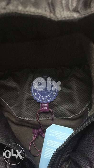 new anorak with tag + gloves sergent major 12 month 1
