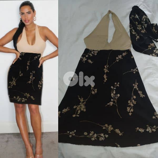 dress halter neck with scarf s to xxL turkey 0