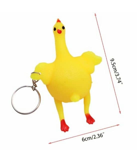 hilarious chicken keychain 6
